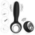 Aixiasia Dylon-Remote - draadloze oplaadbare anale vibrator (zwart)