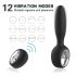 Aixiasia Dylon-Remote - draadloze oplaadbare anale vibrator (zwart)
