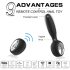 Aixiasia Dylon-Remote - draadloze oplaadbare anale vibrator (zwart)