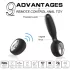 Aixiasia Dylon-Remote - draadloze oplaadbare anaal vibrator - zwart