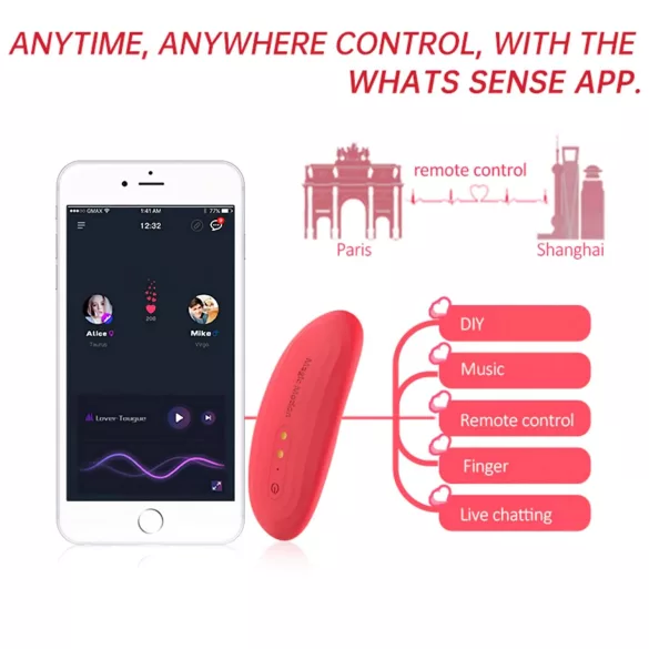 Magic Motion Nyx - waterdichte clitoris vibrator - koraal