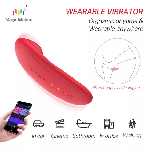 Magic Motion Nyx - waterdichte clitoris vibrator - koraal