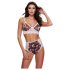 Baci - Bloemrijke kanten bh-set met hoge taille