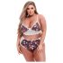 Baci Plus Size - Bloemen kant bh set
