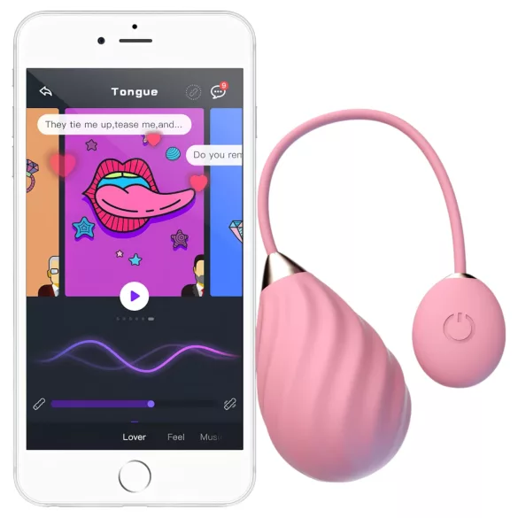 Magic Motion Sundae - vibrerend eitje - oplaadbaar, app-gestuurd - roze