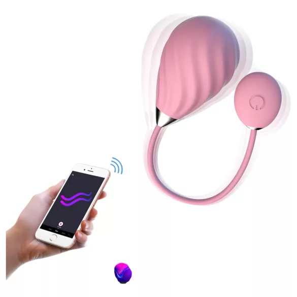 Magic Motion Sundae - vibrerend eitje - oplaadbaar, app-gestuurd - roze