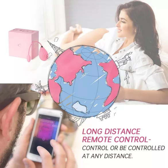 Magic Motion Sundae - vibrerend eitje - oplaadbaar, app-gestuurd - roze