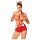 Obsessive Ms Reindy - dames rendier kostuum set (2-delig) - rood - M/L