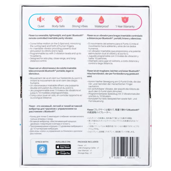 Lovense Flexer Panty - oplaadbare 2-in-1 vibrator - roze