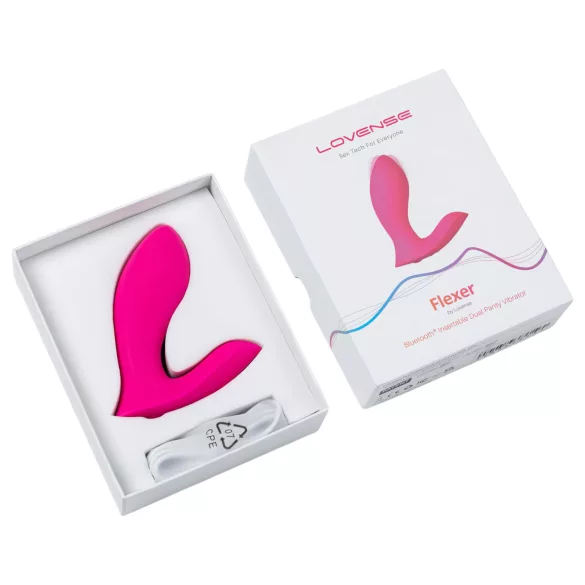 Lovense Flexer Panty - oplaadbare 2-in-1 vibrator - roze