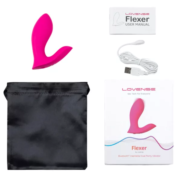 Lovense Flexer Panty - oplaadbare 2-in-1 vibrator - roze