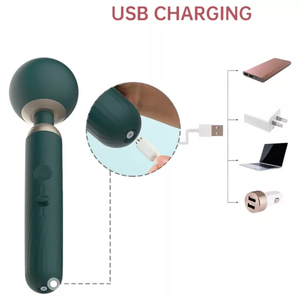 Magic Motion Zenith - app-gestuurde massagevibrator (groen)