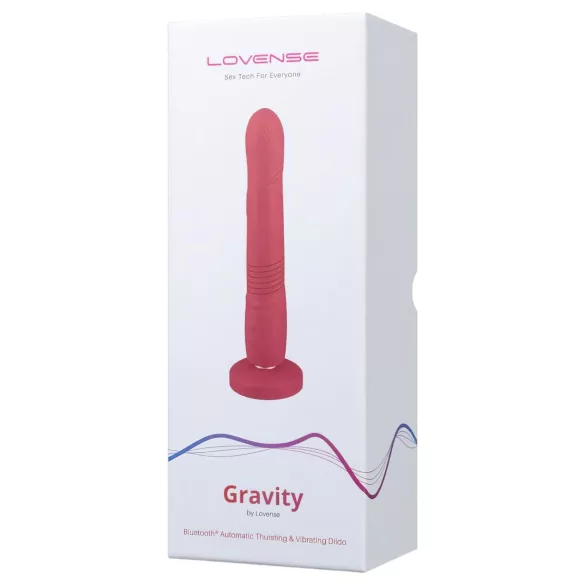 LOVENSE Gravity - oplaadbare, stotende vibrator (rood)