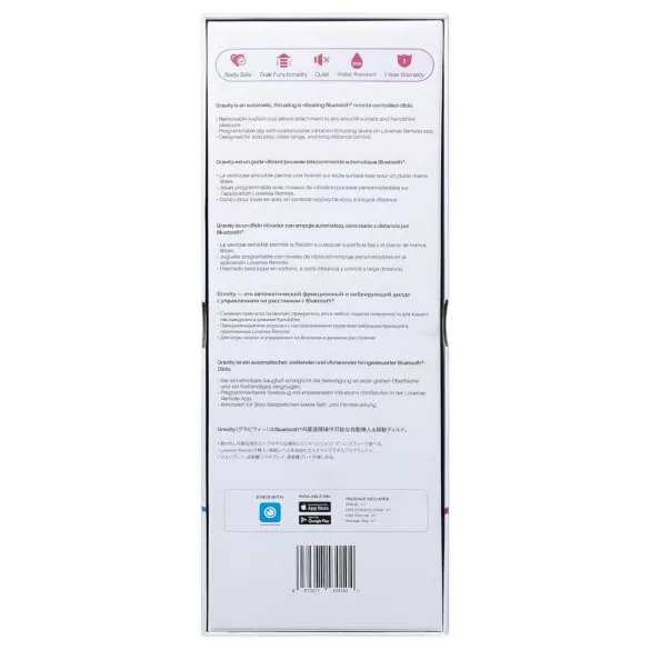 LOVENSE Gravity - oplaadbare, stotende vibrator (rood)