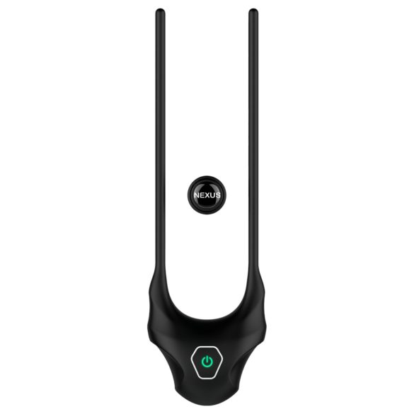 Nexus Forge - vibrerende verstelbare penisring - siliconen - zwart