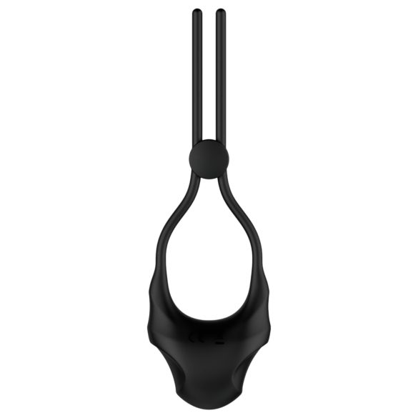 Nexus Forge - vibrerende verstelbare penisring - siliconen - zwart