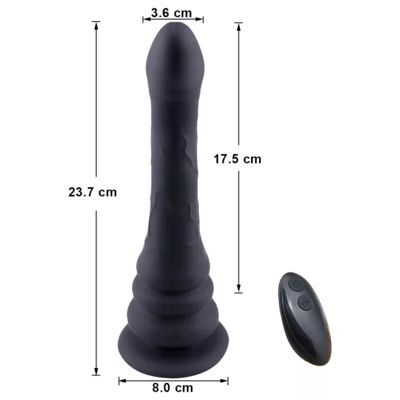 Wilson - vibrerende dildo - golvende vorm - zwart