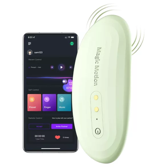 Magic Motion Nyx - draagbare app-gestuurde slipjesvibrator (groen)