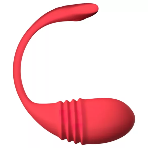 Lovense - vibrerende eistimulator met stootfunctie - app bestuurbaar - rood