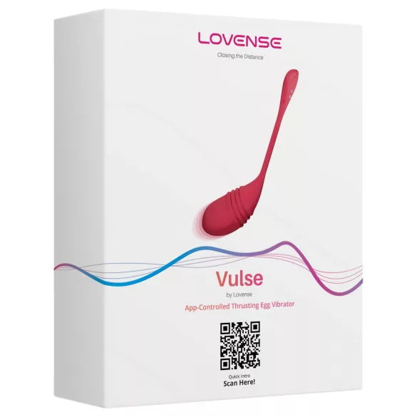 Lovense - vibrerende eistimulator met stootfunctie - app bestuurbaar - rood