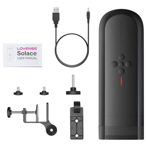 Lovense Solace - App-gestuurde masturbator voor mannen (zwart)