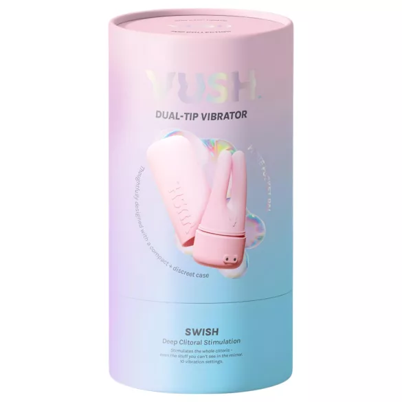 Vush Pop Swish - oplaadbare waterdichte clitorisstimulator - roze