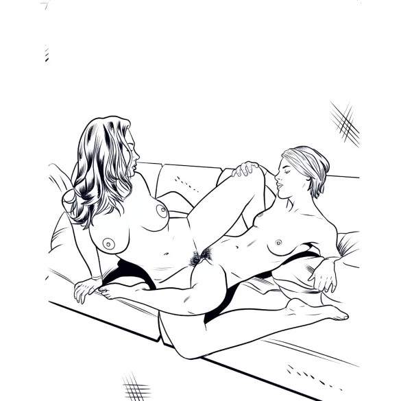 WoodRocket - kleurboek voor volwassenen - lesbische porno