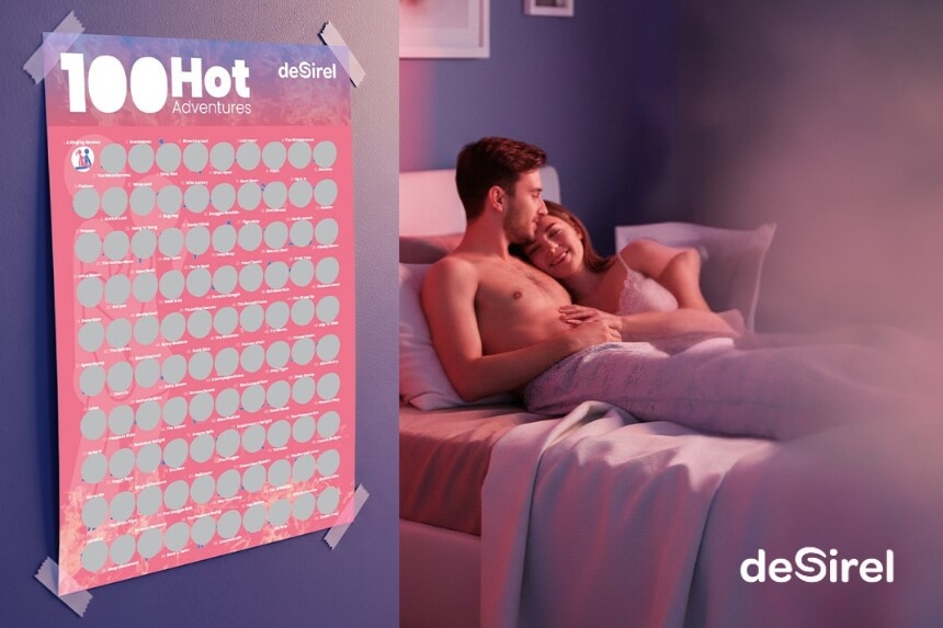 Ontdek alle 100 sekshoudingen samen met Desirel 100 Seksposities Krasposter | Sex Shop Desirel.nl
