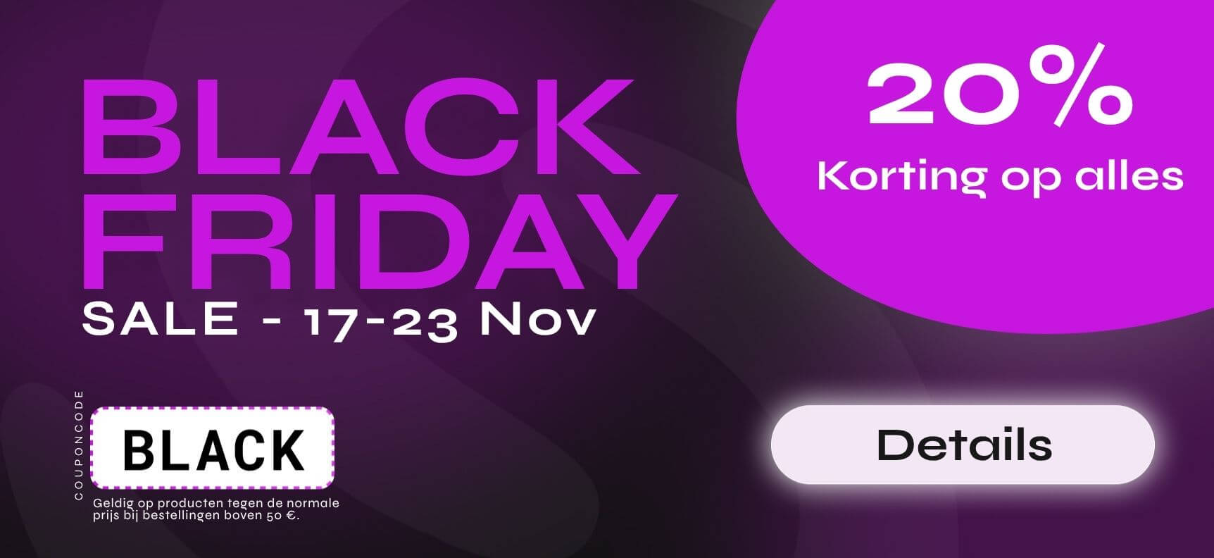 Black Friday 20% discount on everything | Desirel.ie Sex Shop