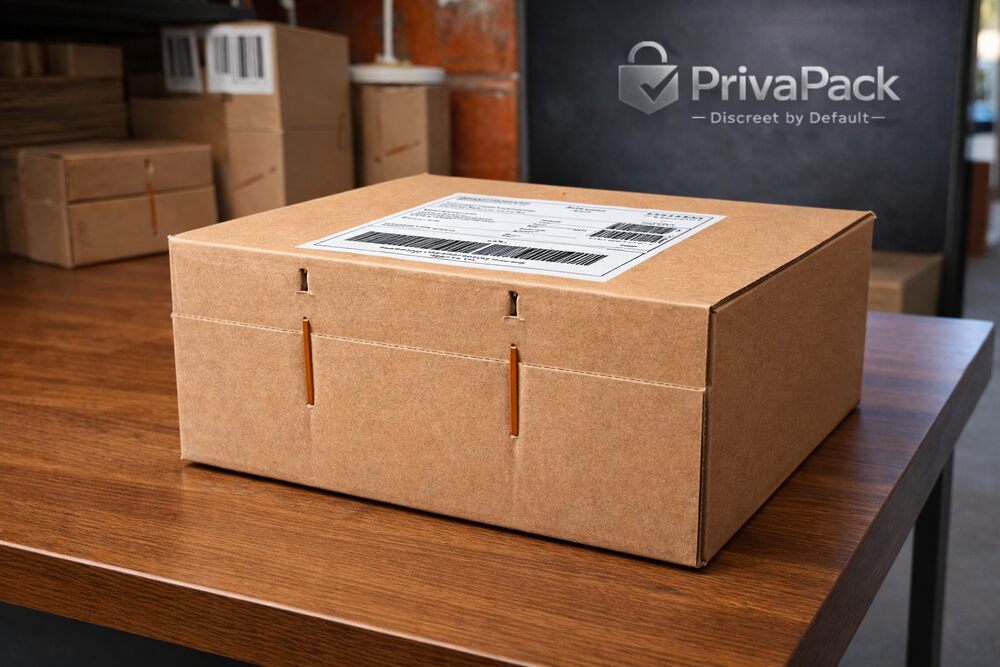 De PrivaPack™-doos is een door een handelsmerk beschermd systeem dat ervoor zorgt dat uw bestelling onbeschadigd, onaangeroerd en volledig privé bij u aankomt | Desirel Sex Shop